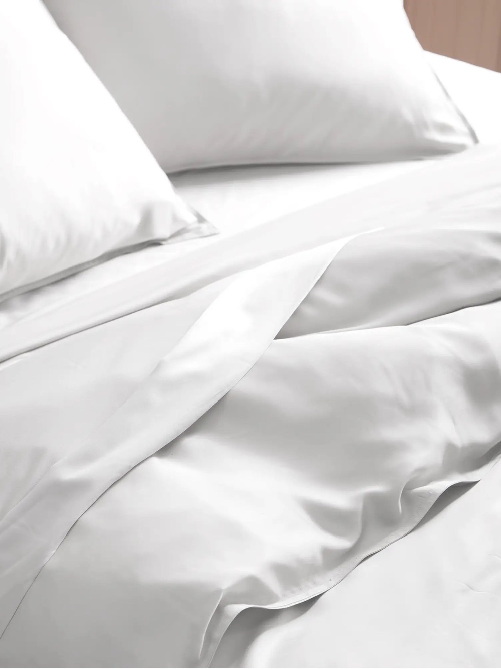 New Quince Bamboo Duvet Cover Set King/CalKing - White MSRP $154 - Picture 5 of 12